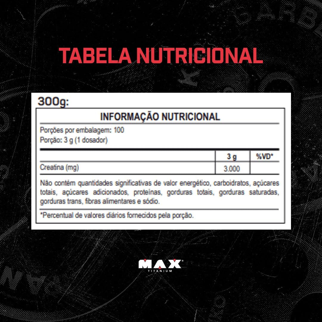 Creatina Monohidratada 300g - Max Titanium