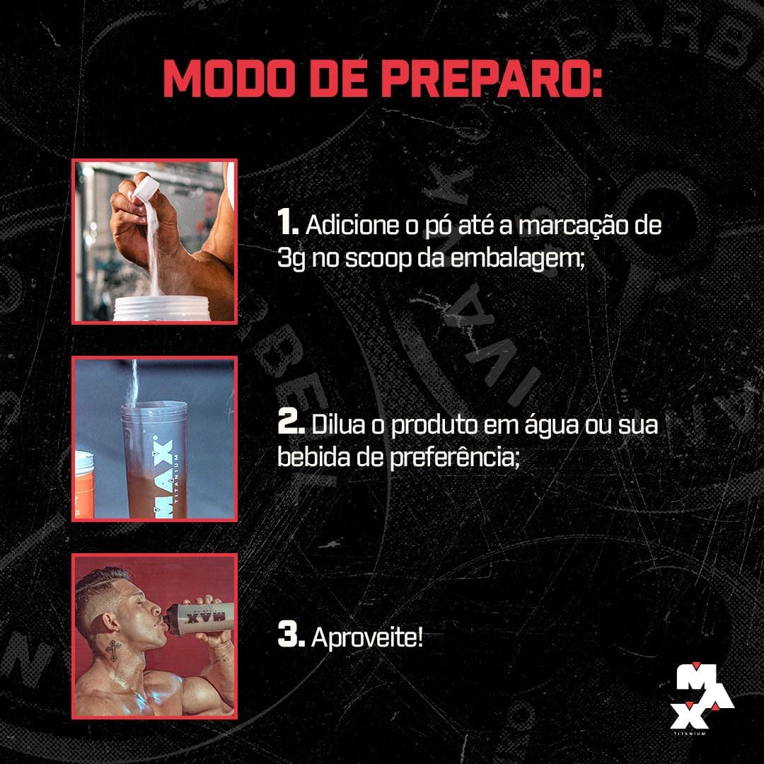 Creatina Monohidratada 300g - Max Titanium