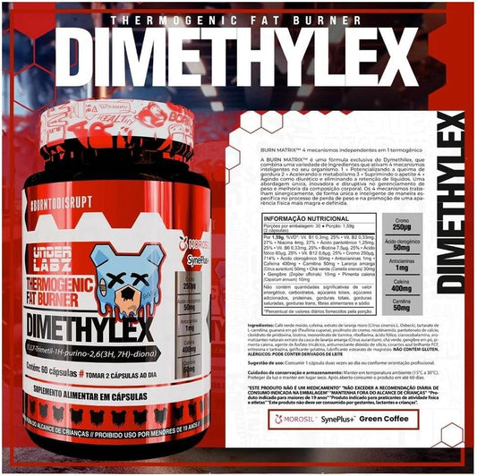 Dimethylex - Under Labz 60 Cápsulas