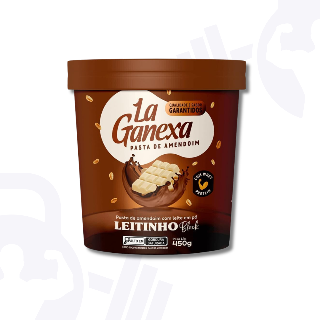 Pasta de Amendoim Letinho Black com Whey Protein 450g
