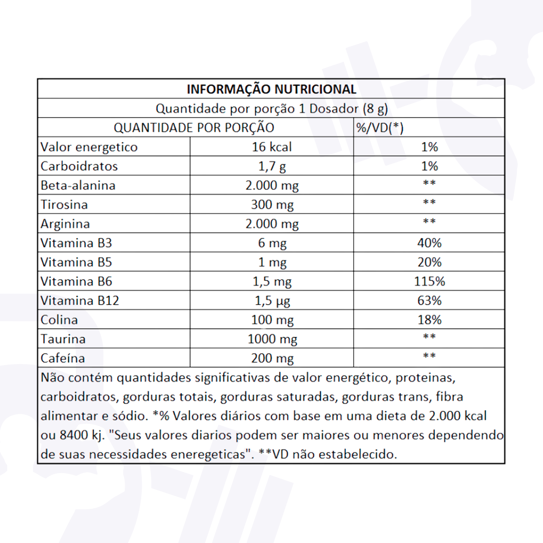 HUGER PRÉ-TREINO – INTEGRALMÉDICA (160g)