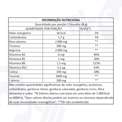 HUGER PRÉ-TREINO – INTEGRALMÉDICA (160g)