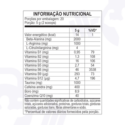 PRÉ-TREINO NUCLEAR RUSH – BODYACTION 100g