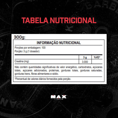 Creatina Monohidratada 300g - Max Titanium